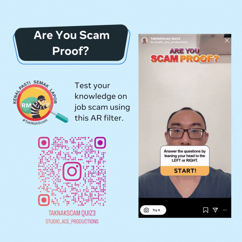 Job Scam AR Filter